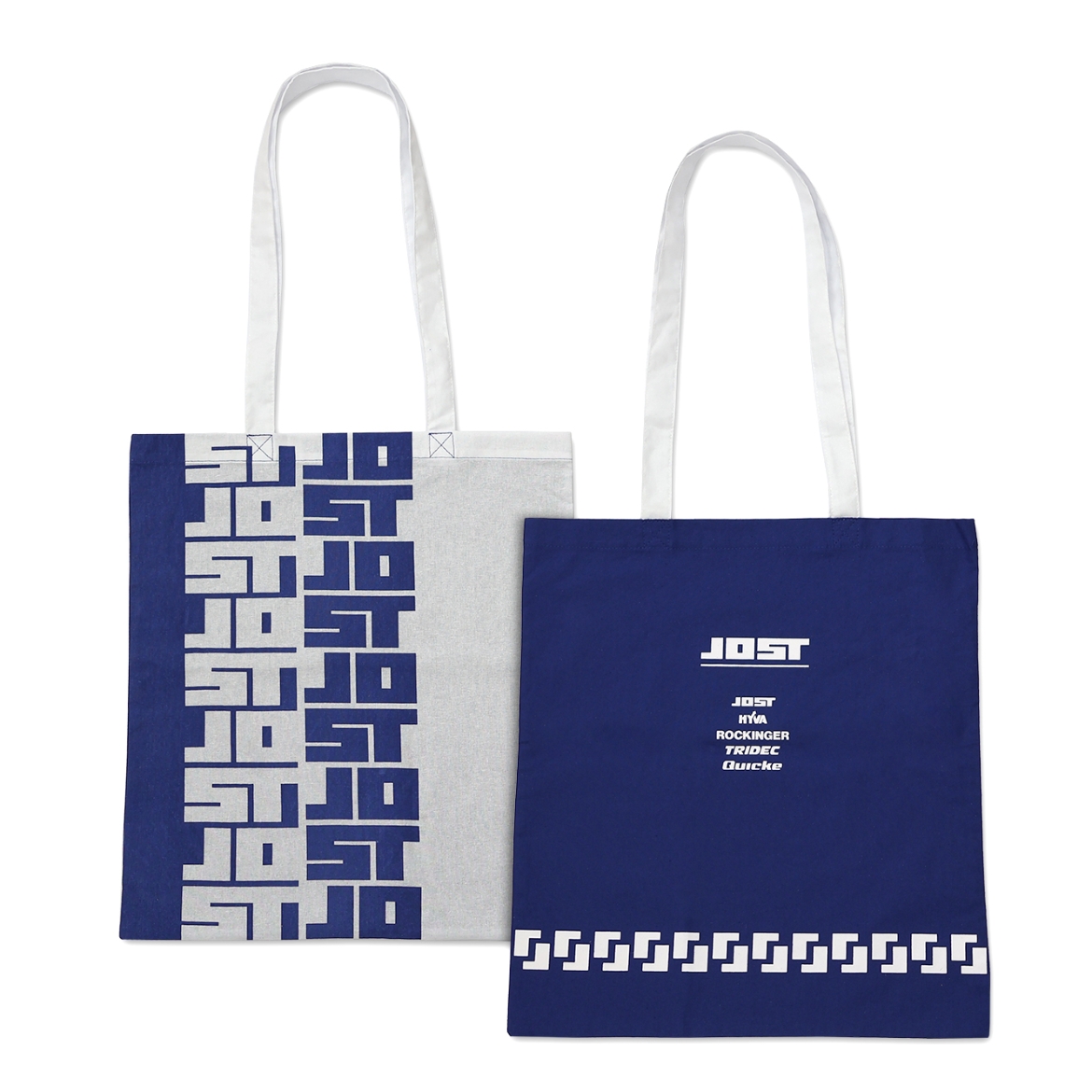 Bild von JOST Stofftasche weiß / blau