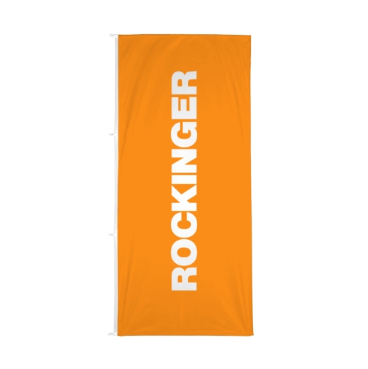 Bild von ROCKINGER orange Hissfahne 140 x 380