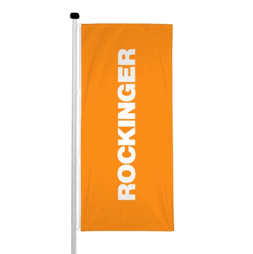 Bild von ROCKINGER orange Hissfahne 140 x 380